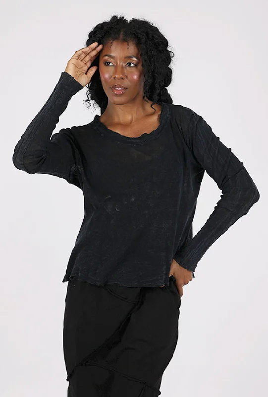 Stylish Jackets Cotton Mesh Boxy Tee, Lava