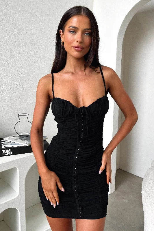 Warm Chic Ezra Dress - Black