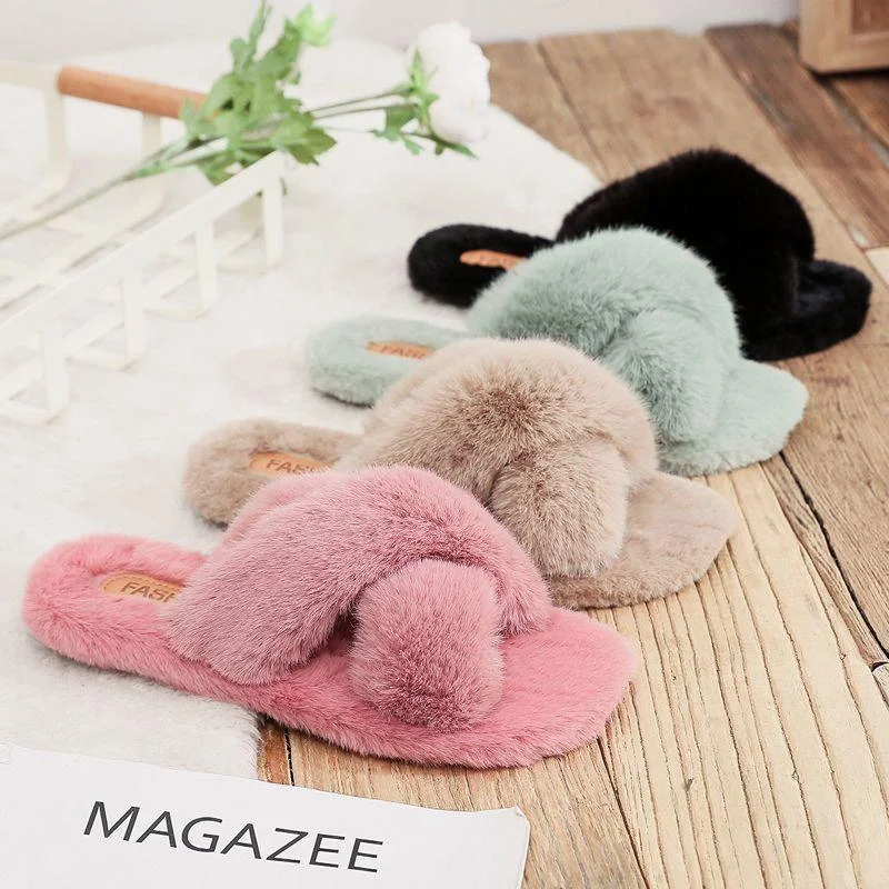 Multifunctional Style Snuggles Furry Slipons