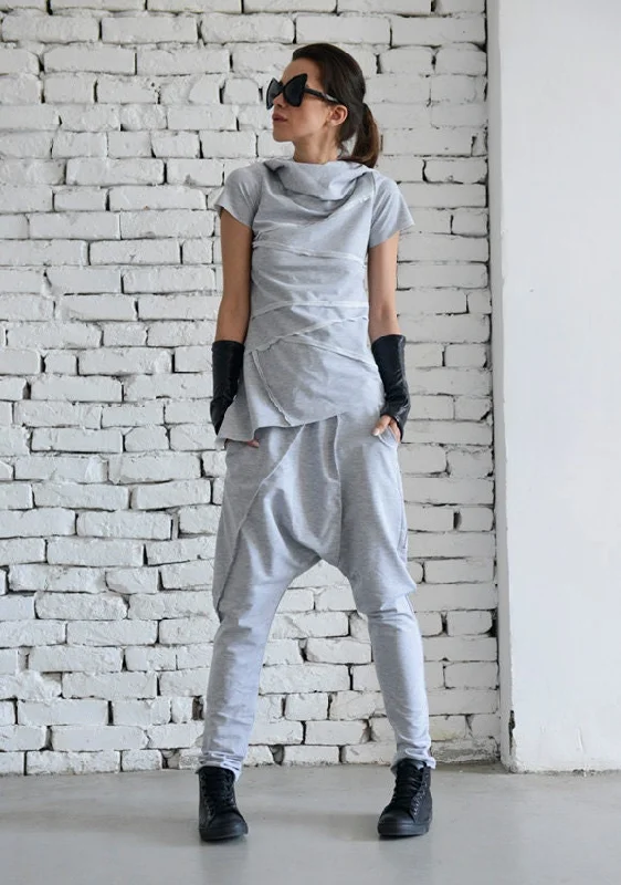 Soft Wearables Grey Loose Tracksuit