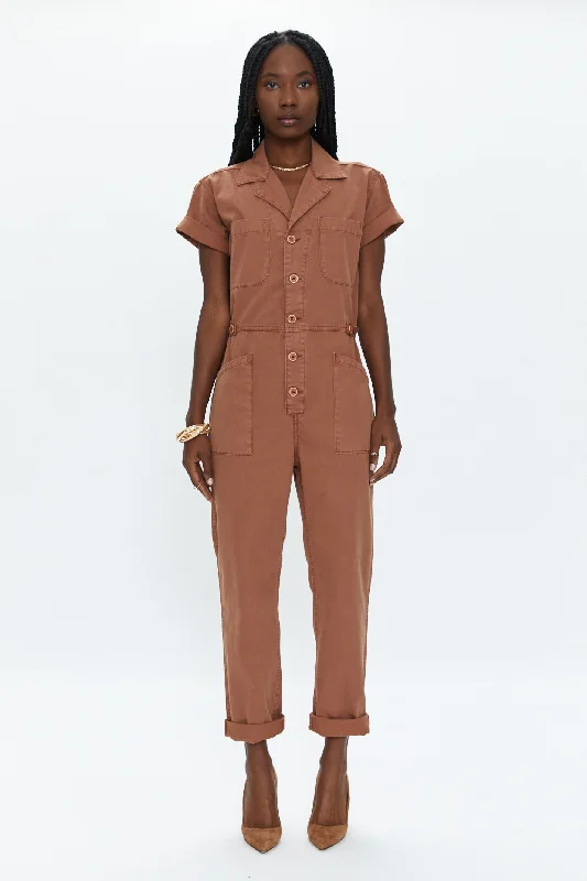 Trendy Looks Grover Short Sleeve Field Suit - Cinnamon
