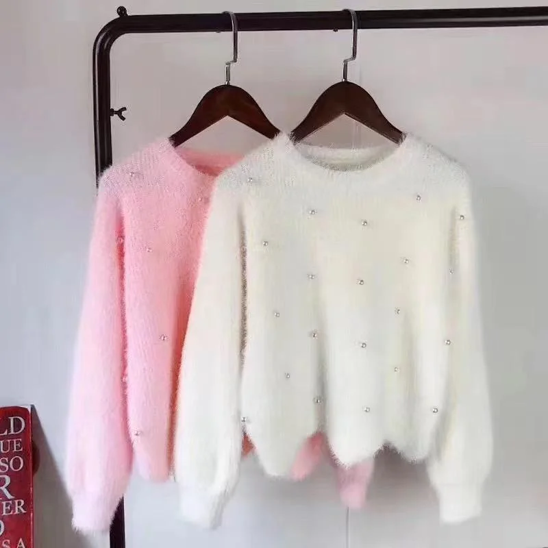 Relaxed Fits Iconic Pearled Sweater