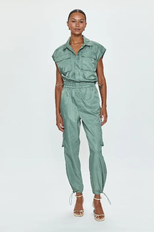 Weekend Wear Jade Cargo Jumpsuit - Bluff