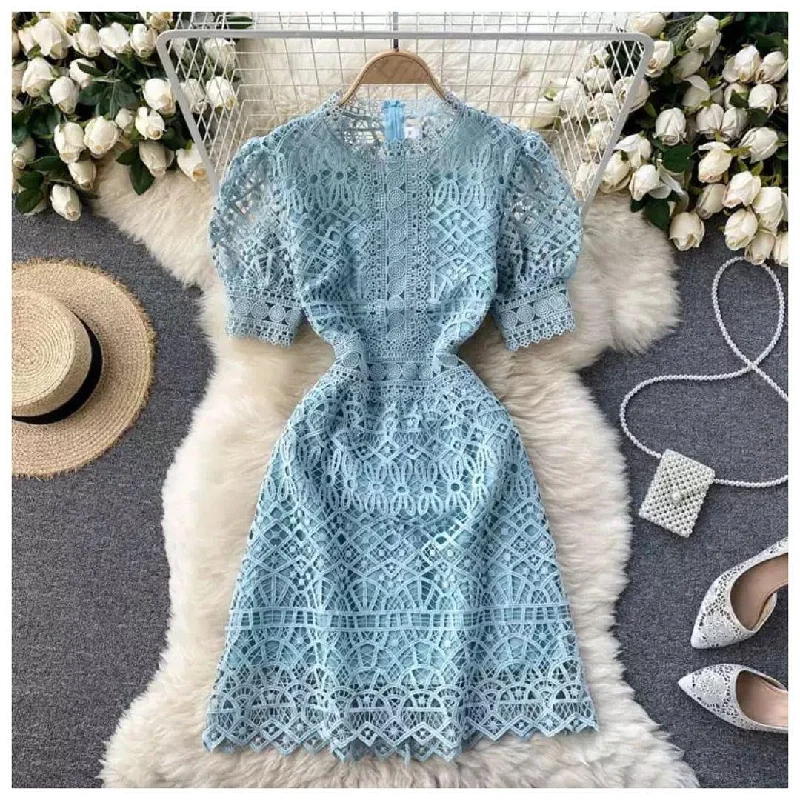 Short Design Latea Crochet Dress