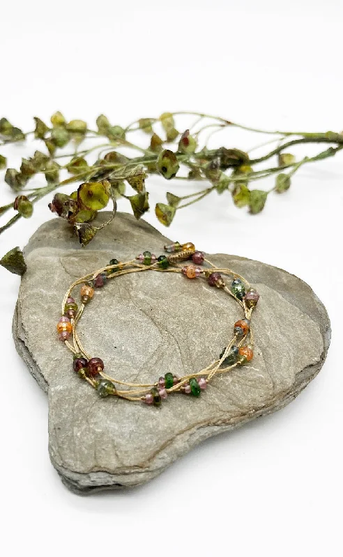 Fashion Elements Loopy Tourmaline Necklace, Wrap Bracelet