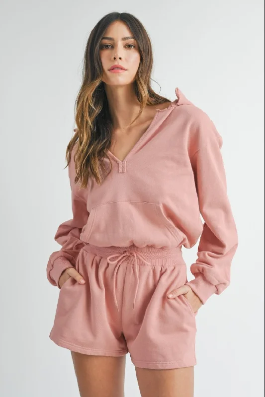 Advanced Customization MABLE French Terry Hooded Romper