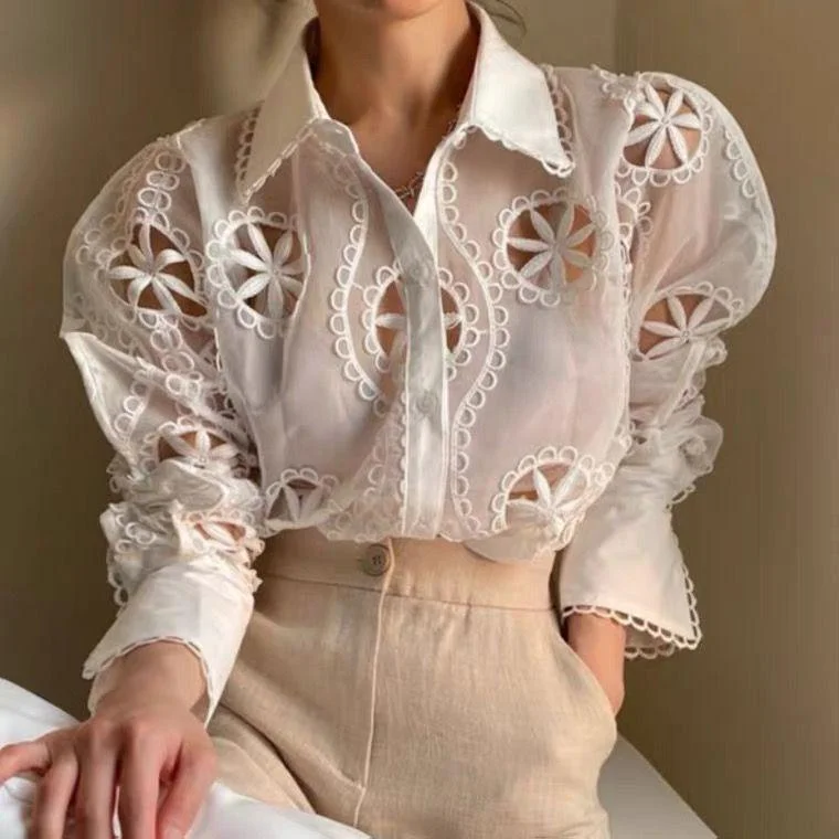 Soft Fashion Milan Eyelet Blouse