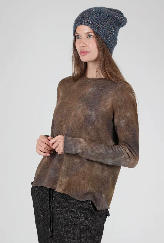 High Street Fashion Marled Confetti Cap, Ink Multi