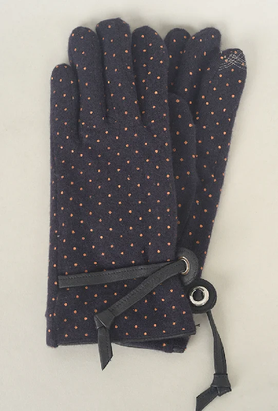 Relaxed Clothing Pindot Wool Knit Gloves, Marino