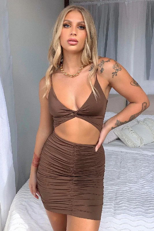 British Style Tamara Dress - Brown
