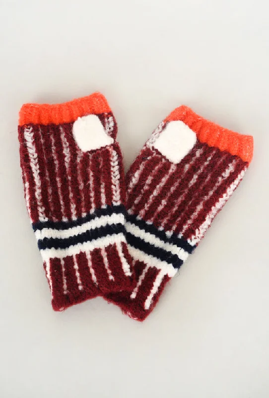 Exquisite Fabrics Ultra Soft Vertical Texting Glove, Wine