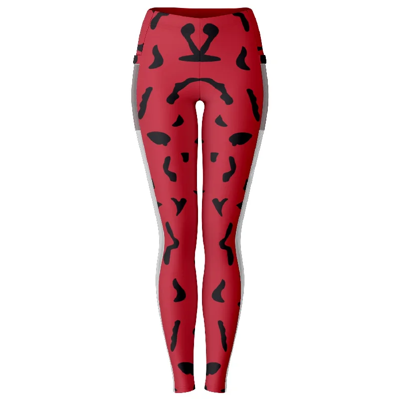 Comfortable Sweaters Red Skin Cell Legging