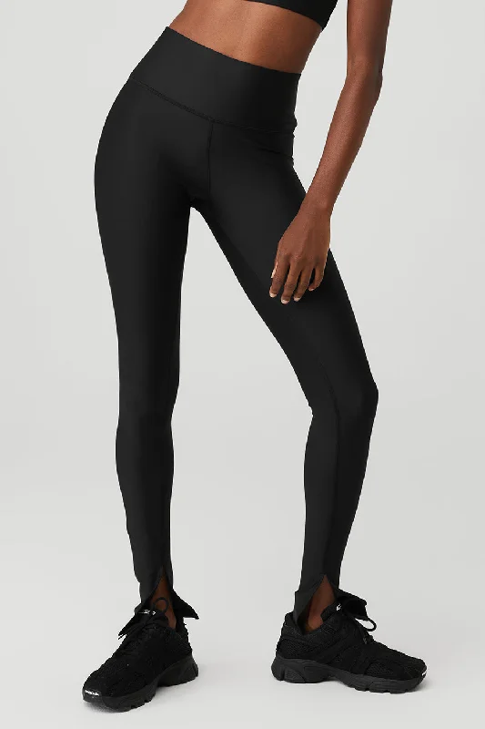 Elegant And Lazy Airlift High-Waist Elongated Legging - Black