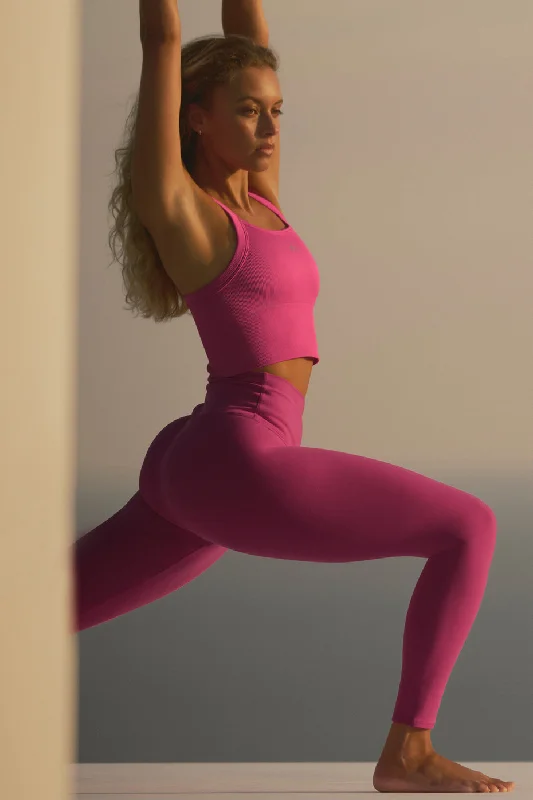 Sweet Girl 7/8 High-Waist Airlift Legging - Pink Summer Crush