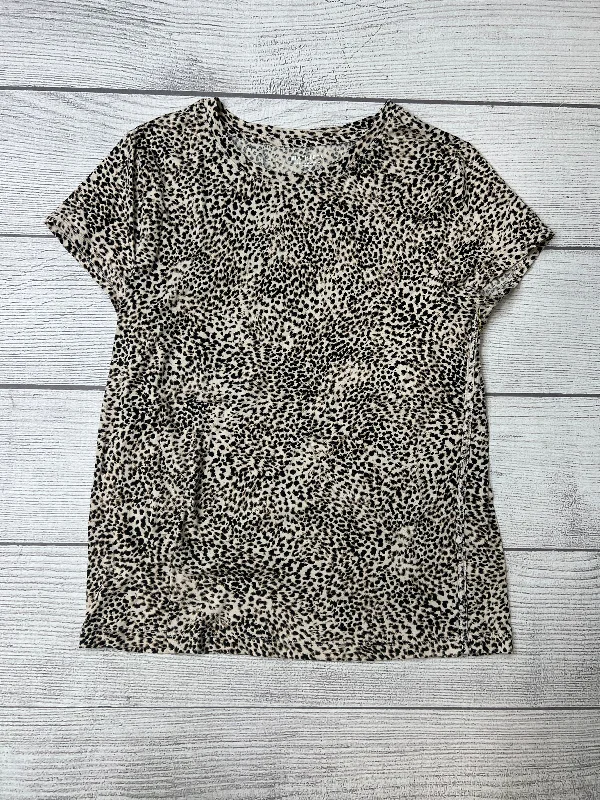 Design Must-have Animal Print Athletic Top Short Sleeve Athleta, Size 0