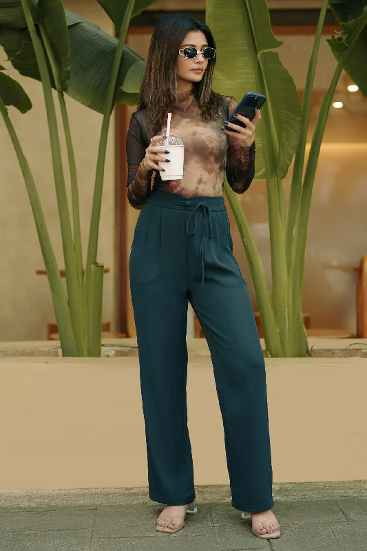 Comfortable Series Aroma Grey Knotted Korean Pants