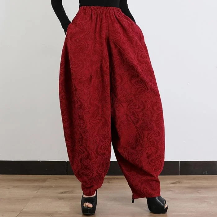 Versatile Comfort Wear Babakud Loose Cotton Jacquard Harem Pants
