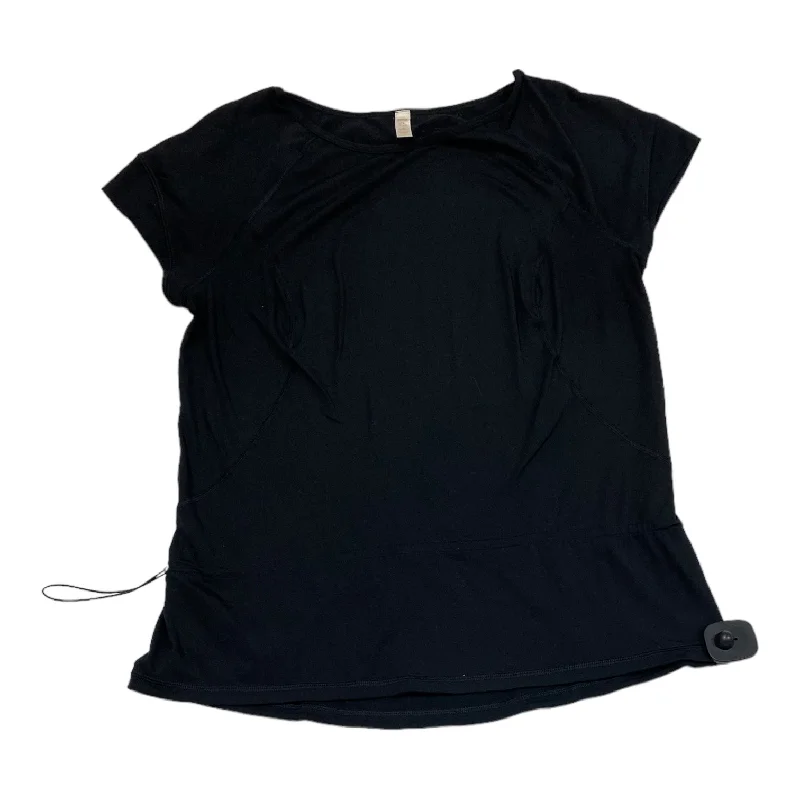 Chic Relaxation Black Athletic Top Short Sleeve Lucy, Size L