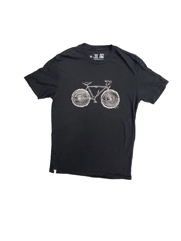Romantic And Fresh Black Athletic Top Short Sleeve TenTree, Size S