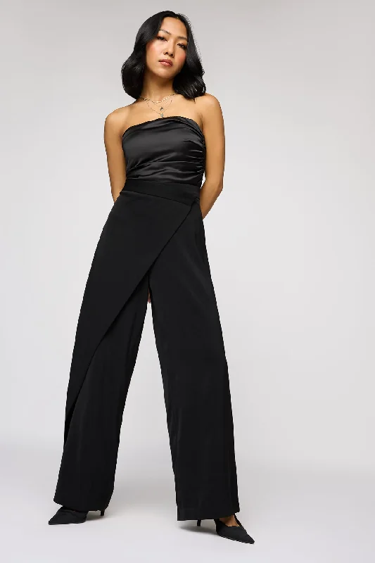 High Street Style Black Swan Pareo Korean Pants