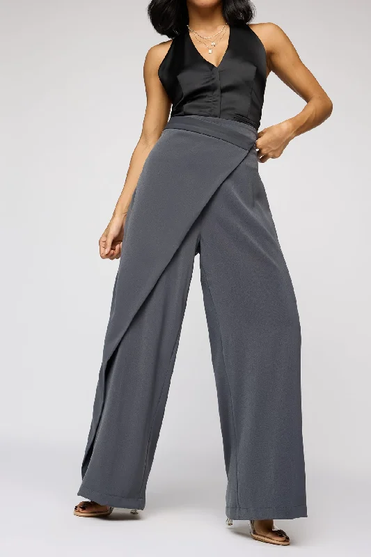 Retro Design Ultimate Grey Pareo Korean Pants