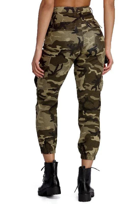 Youthful Style Camo Take Charge Cargo Pants