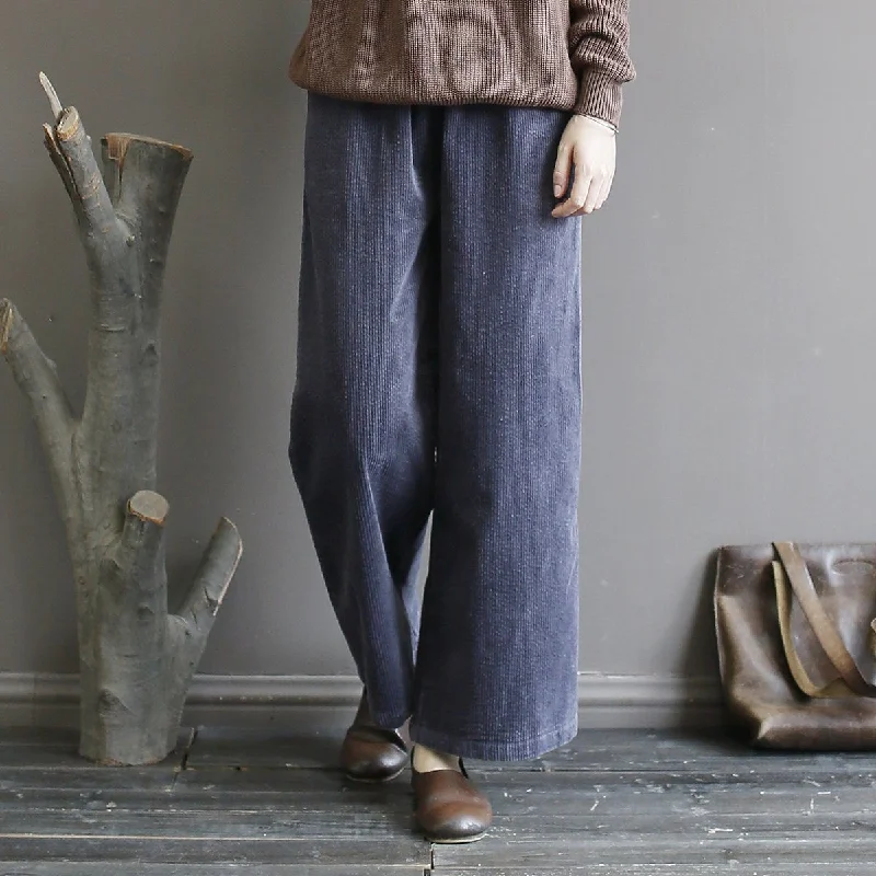 Casual Fit Wear Corduroy Casual Wide Leg Pants Spring