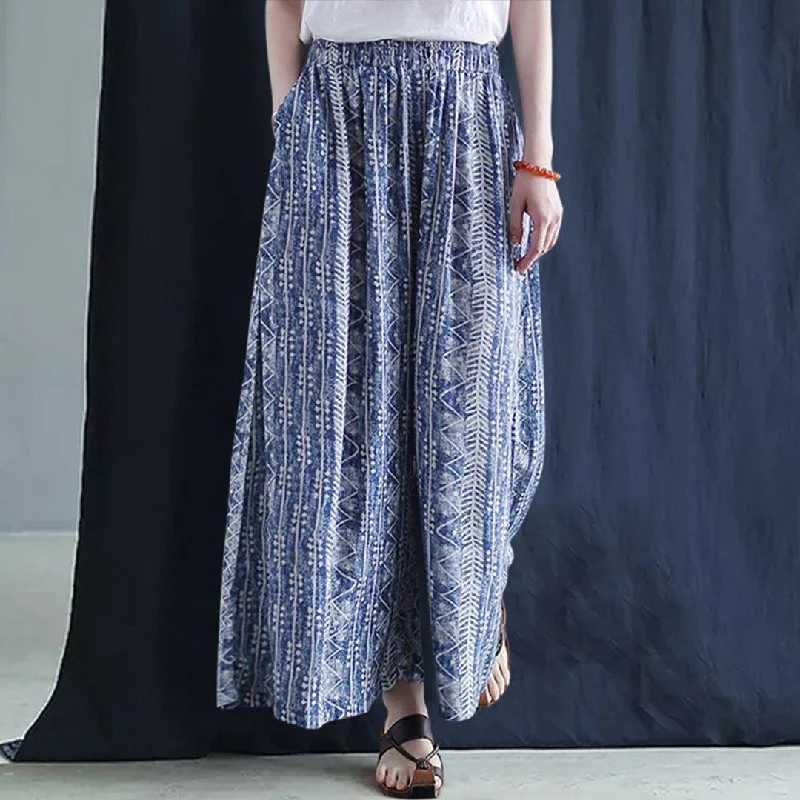 Cozy Pants Ethinc Style Wide Leg Pants