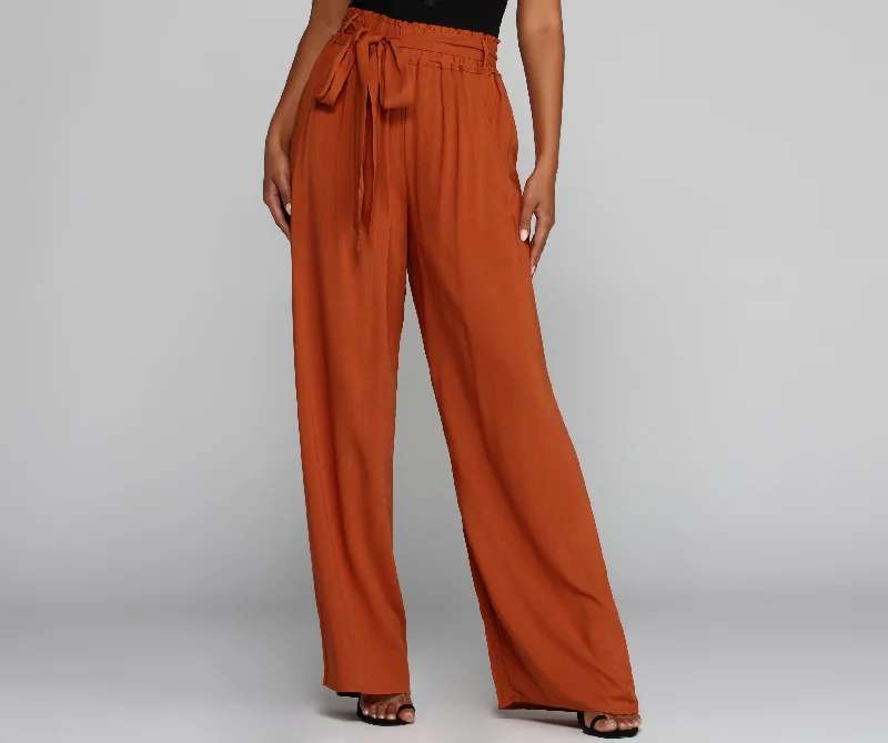 Single-shoulder Neck Design Good On Paperbag Pants