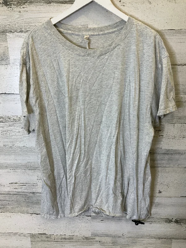 Soft Trends Grey Athletic Top Short Sleeve Lululemon, Size 18