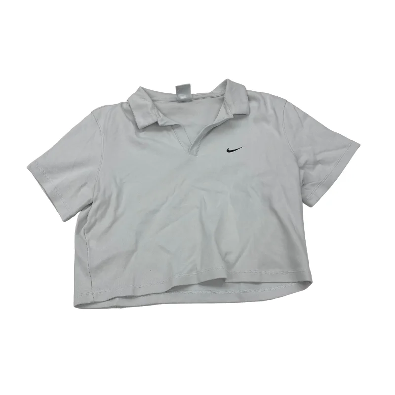 Comfortable Wear GREY NIKE APPAREL ATHLETIC TOP SS, Size XL