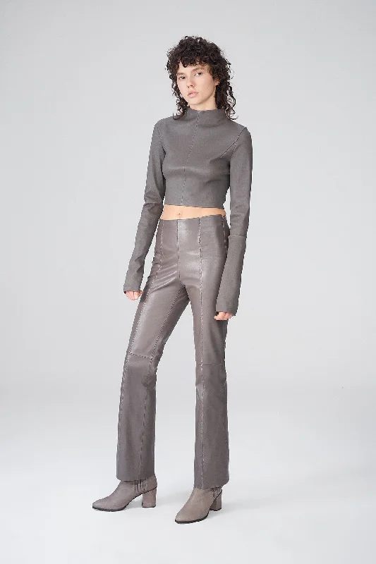 Modern Comfort Lara - Nude Leather Pants