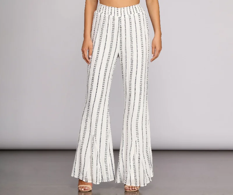Weekend Comfort Wear Let Loose Striped Pant