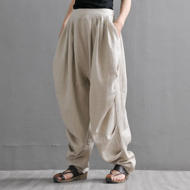 Warm Layers Linen Women's Summer Loose Casual Trousers Pants