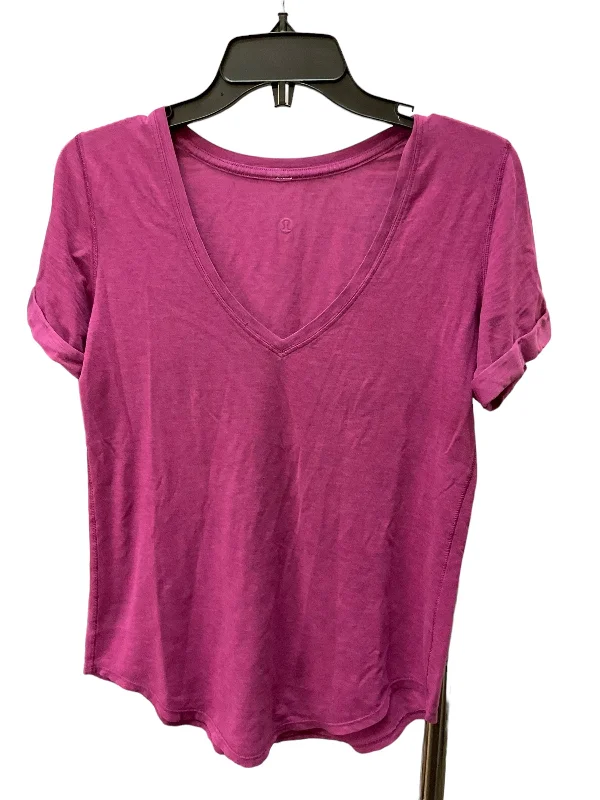 Classic Series Magenta Athletic Top Short Sleeve Lululemon, Size M
