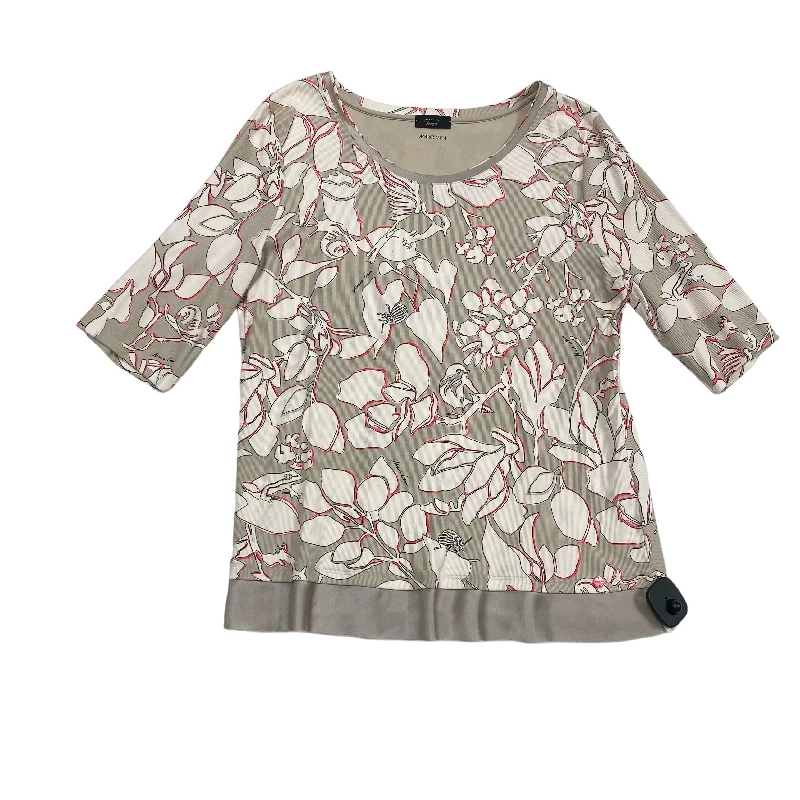 Comfortable Series Multi-colored Top Short Sleeve Designer Marc Cain, Size L