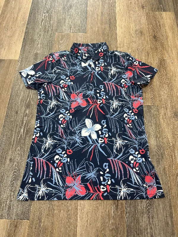 Multifunctional Style Navy Athletic Top Short Sleeve Puma, Size S