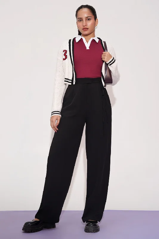 Smart Comfort Wear Neo Noir Tie-up Korean Pants