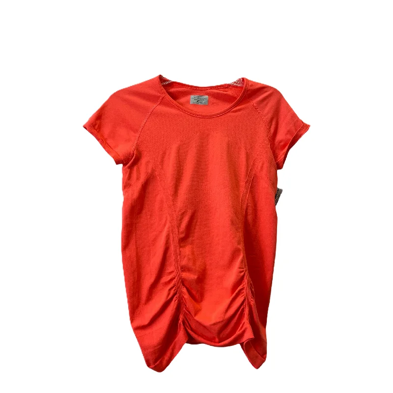 Sports And Leisure Orange Athletic Top Short Sleeve By Athleta, Size: M