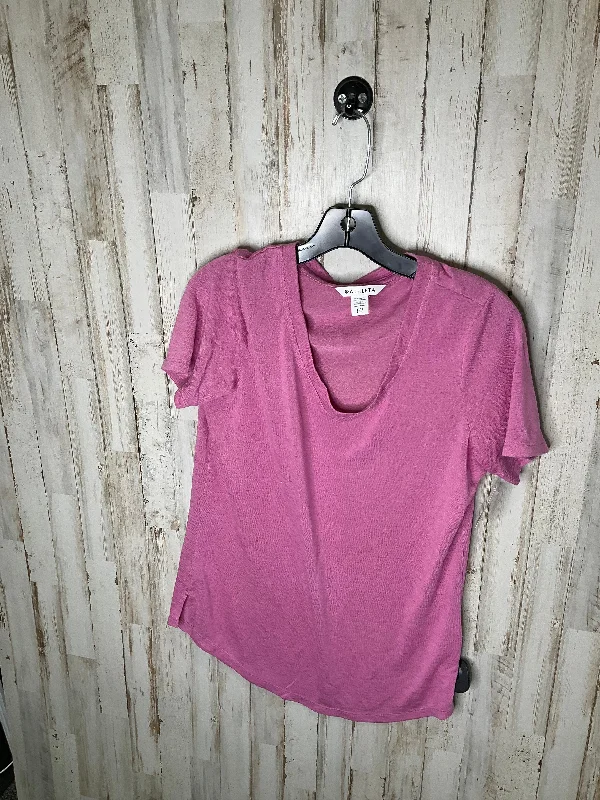 Fashionable In The Times Pink Athletic Top Short Sleeve Athleta, Size S