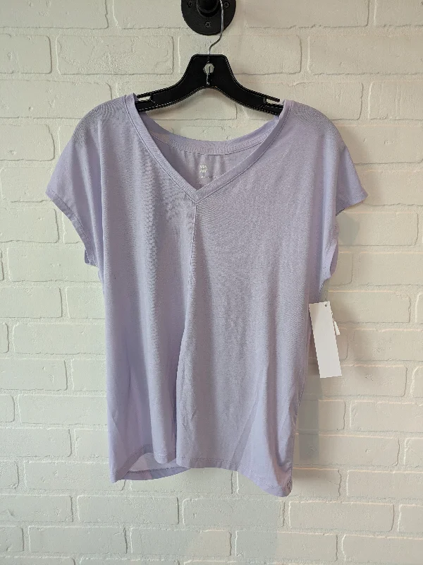 Modernism Purple Athletic Top Short Sleeve All In Motion, Size M