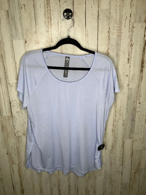 Soft Feel Purple Athletic Top Short Sleeve Rbx, Size Xl