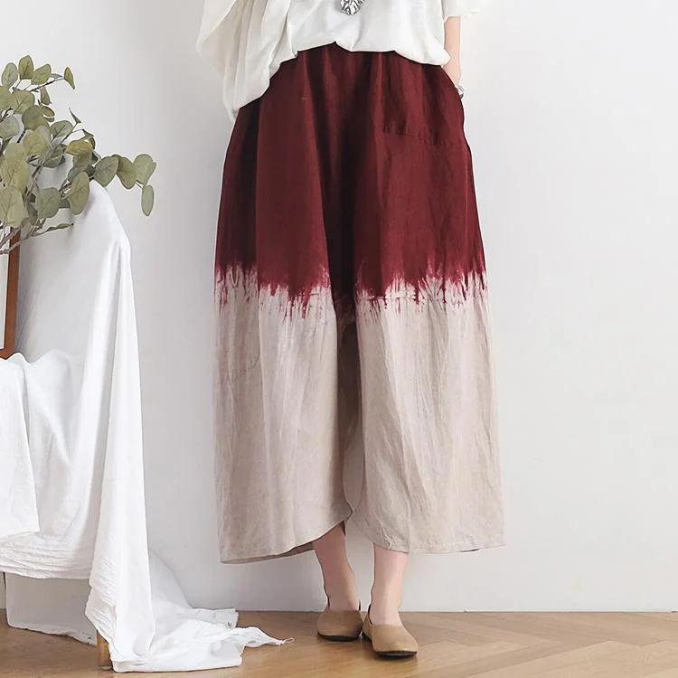 Easy Chic Retro Loose Wide Leg Cotton Linen Casual Pants