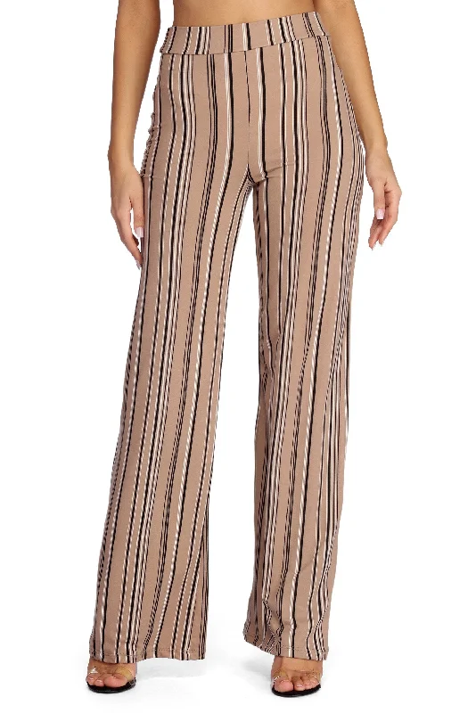 Minimalism Straighten Up Striped Pants