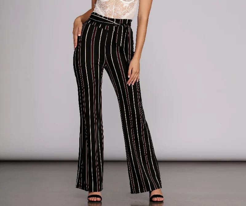 Comfortable Fashion Looks Stylin Striped High Waist Pants