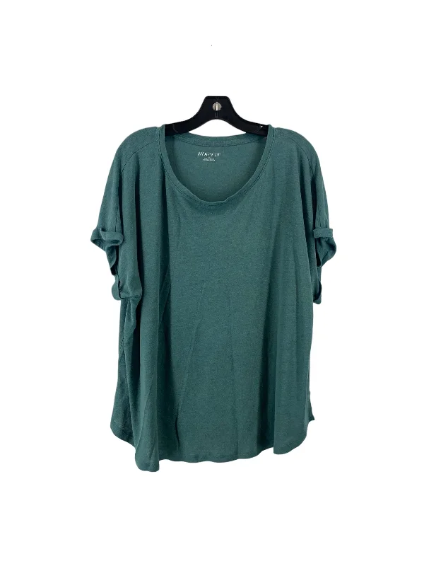 Personal Charm Top Short Sleeve Basic By Ava & Viv  Size: 3x