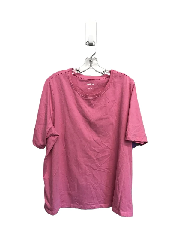 Lazy Style Top Short Sleeve Basic By Bedford Fair  Size: 2x