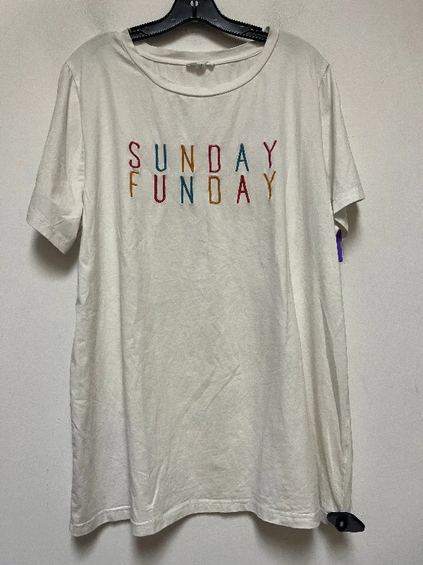 Unique Fashion Top Short Sleeve Basic By Chicsoul  Size: 3x