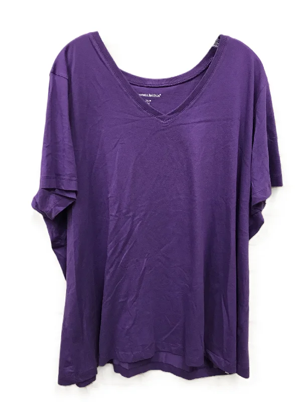 Soft Layers Top Short Sleeve Basic By Woman Within  Size: 2x