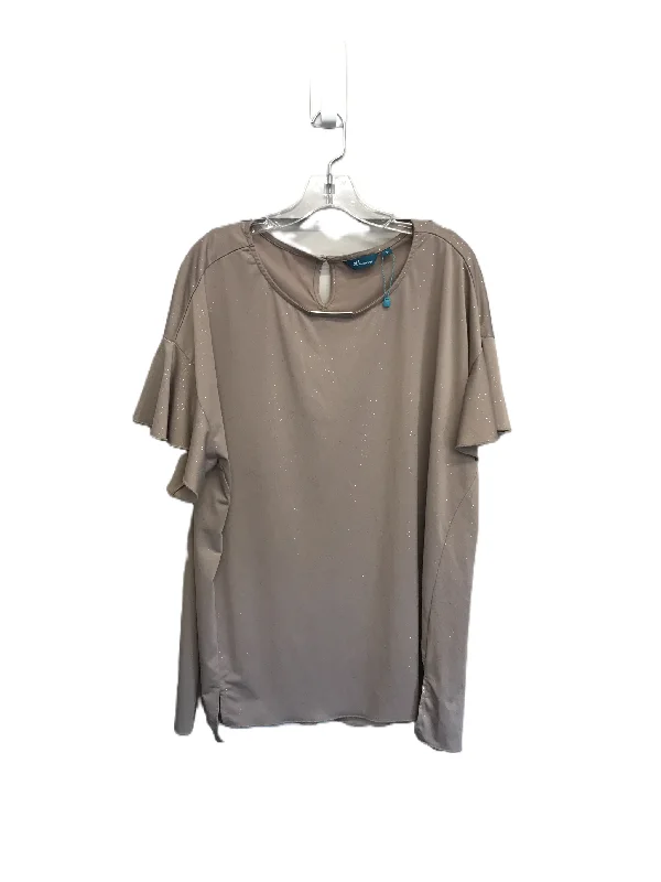 British Style Top Short Sleeve By All A Little Larger  Size: 4x